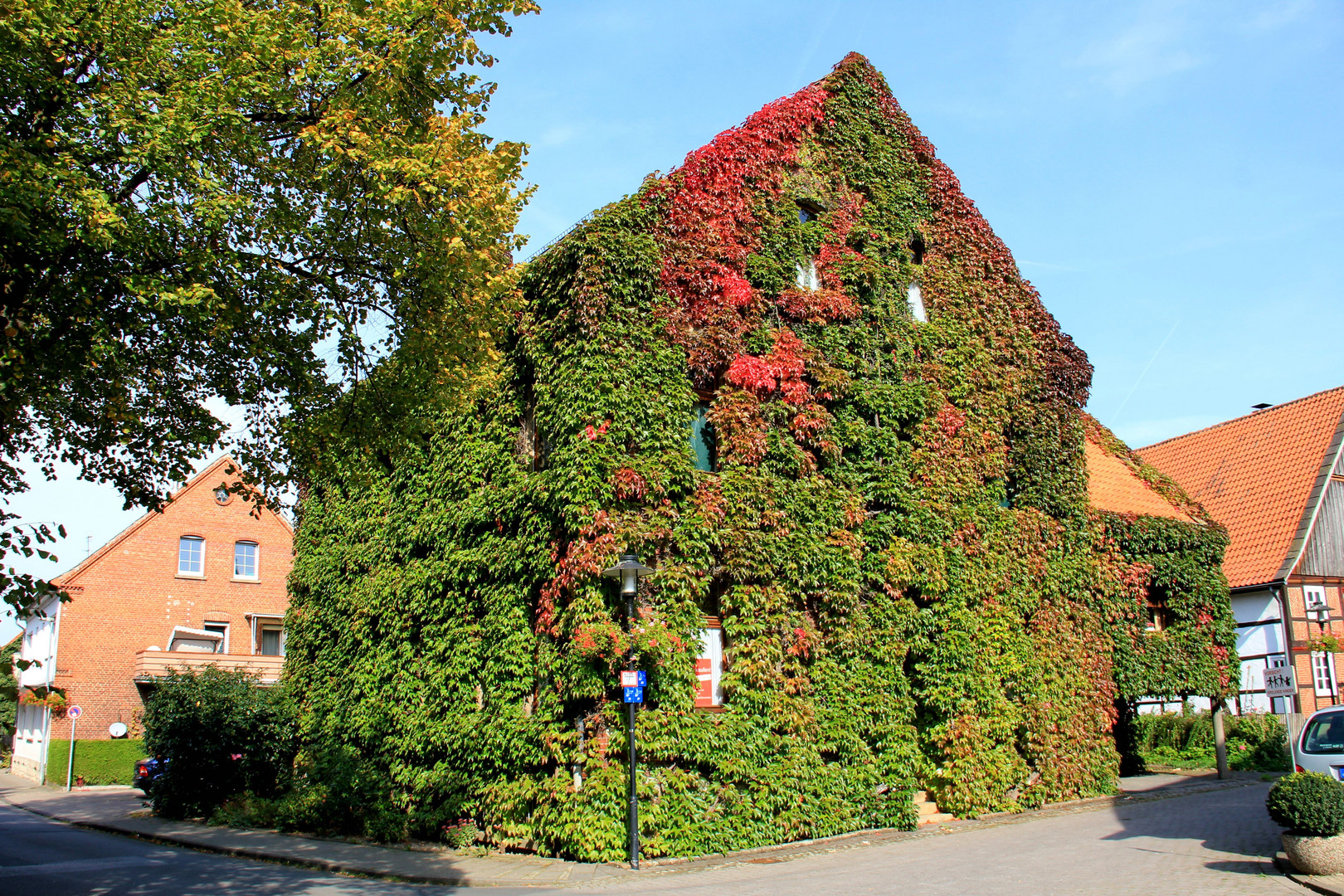 Haus mit Vollbart