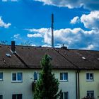 Haus mit Wolken