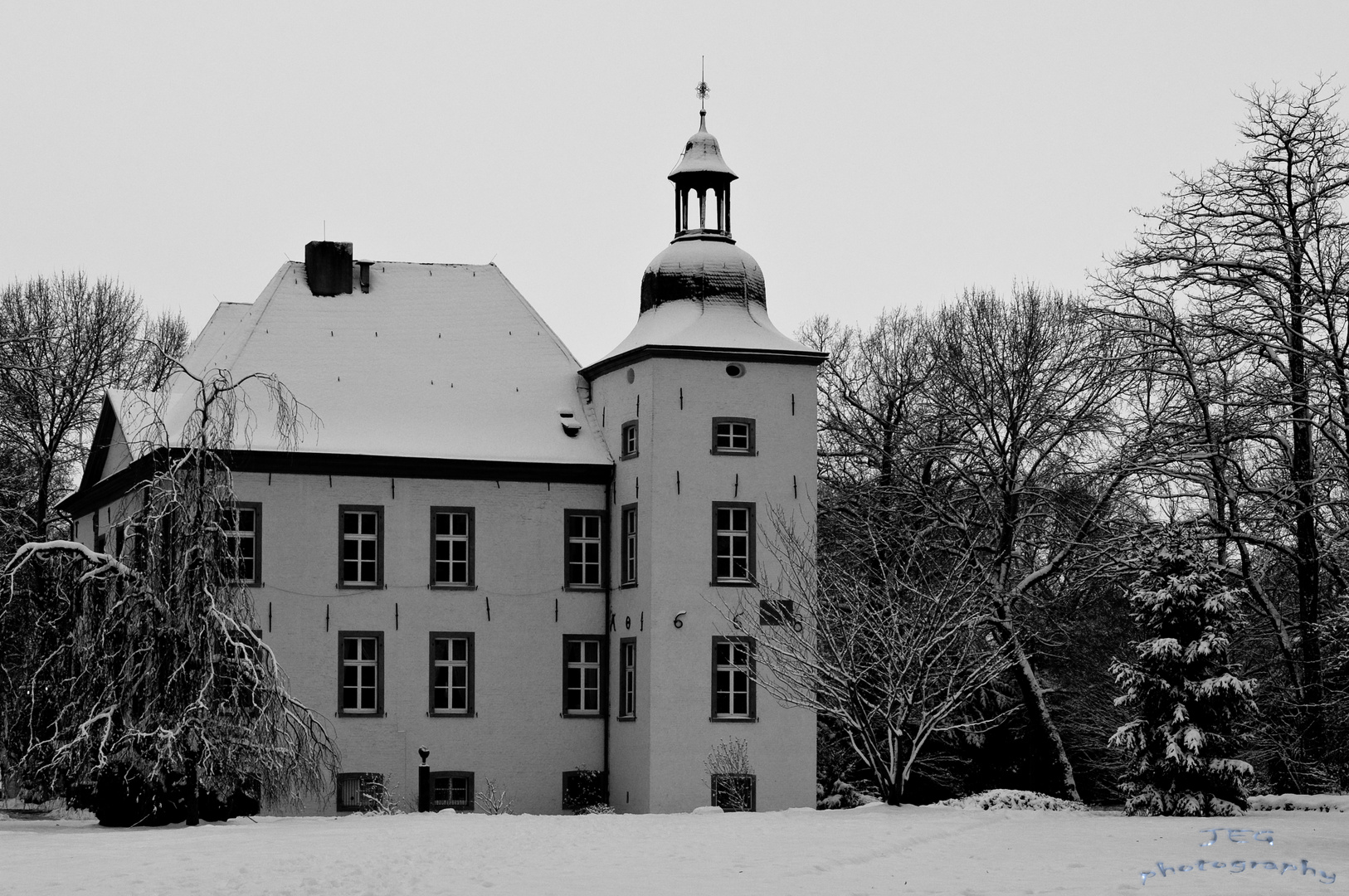 Haus Voerde im Winter