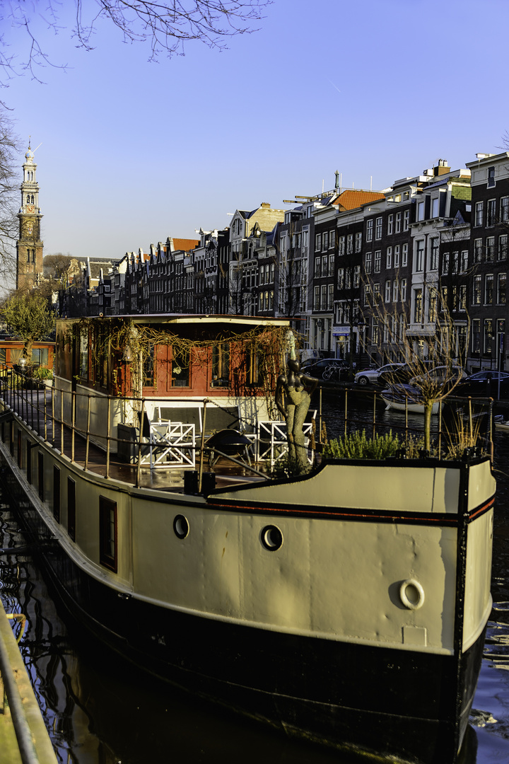 Hausboot an der Prinsengracht