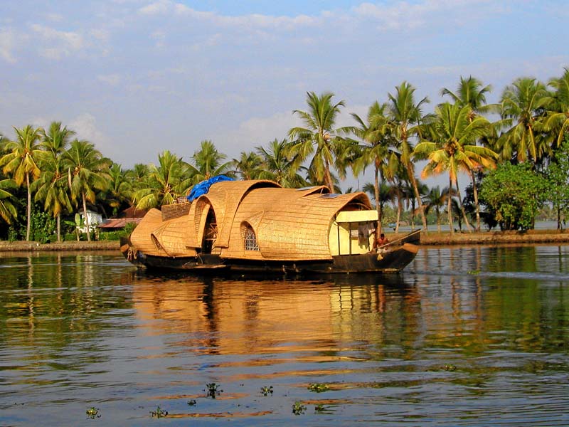 Hausboot auf den Backwaters
