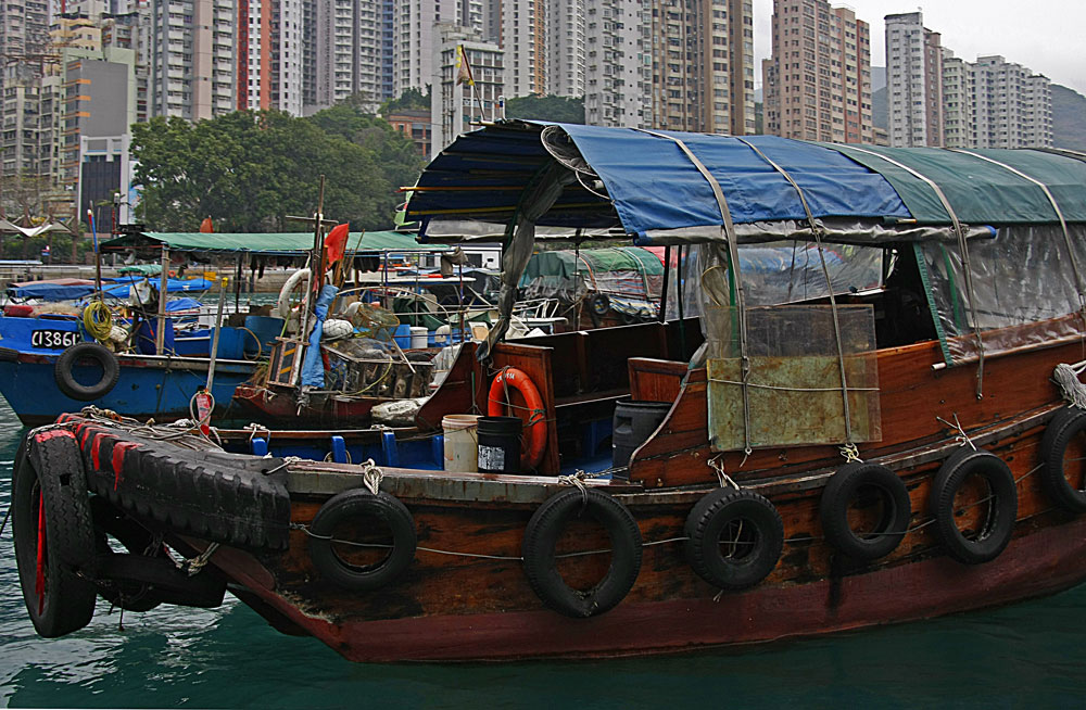 Hausboot in Hong Kong