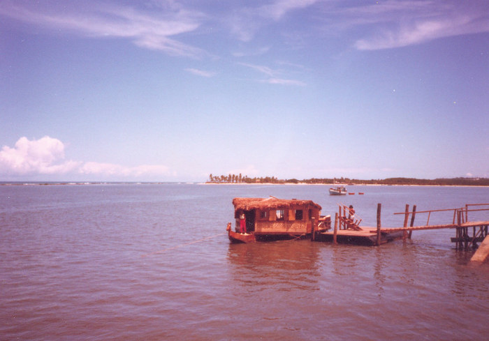 Hausboot in Porto Seguro, Bahia, Brasil