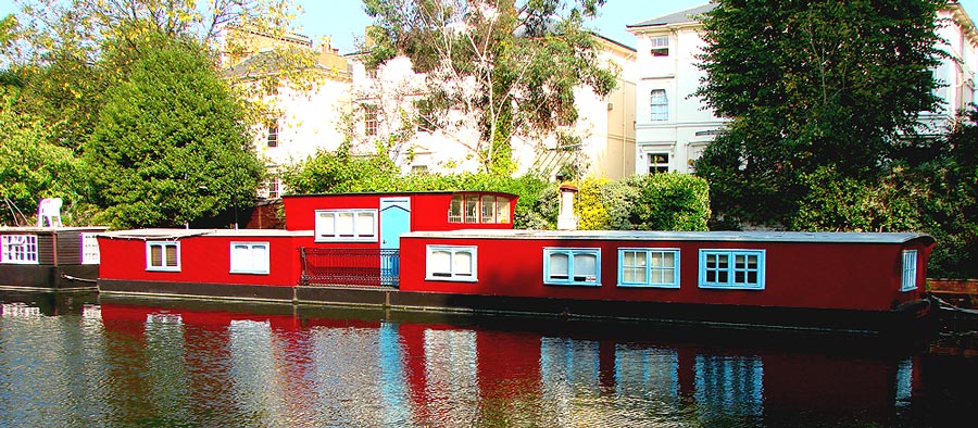 Hausboote am Regent´s Kanal