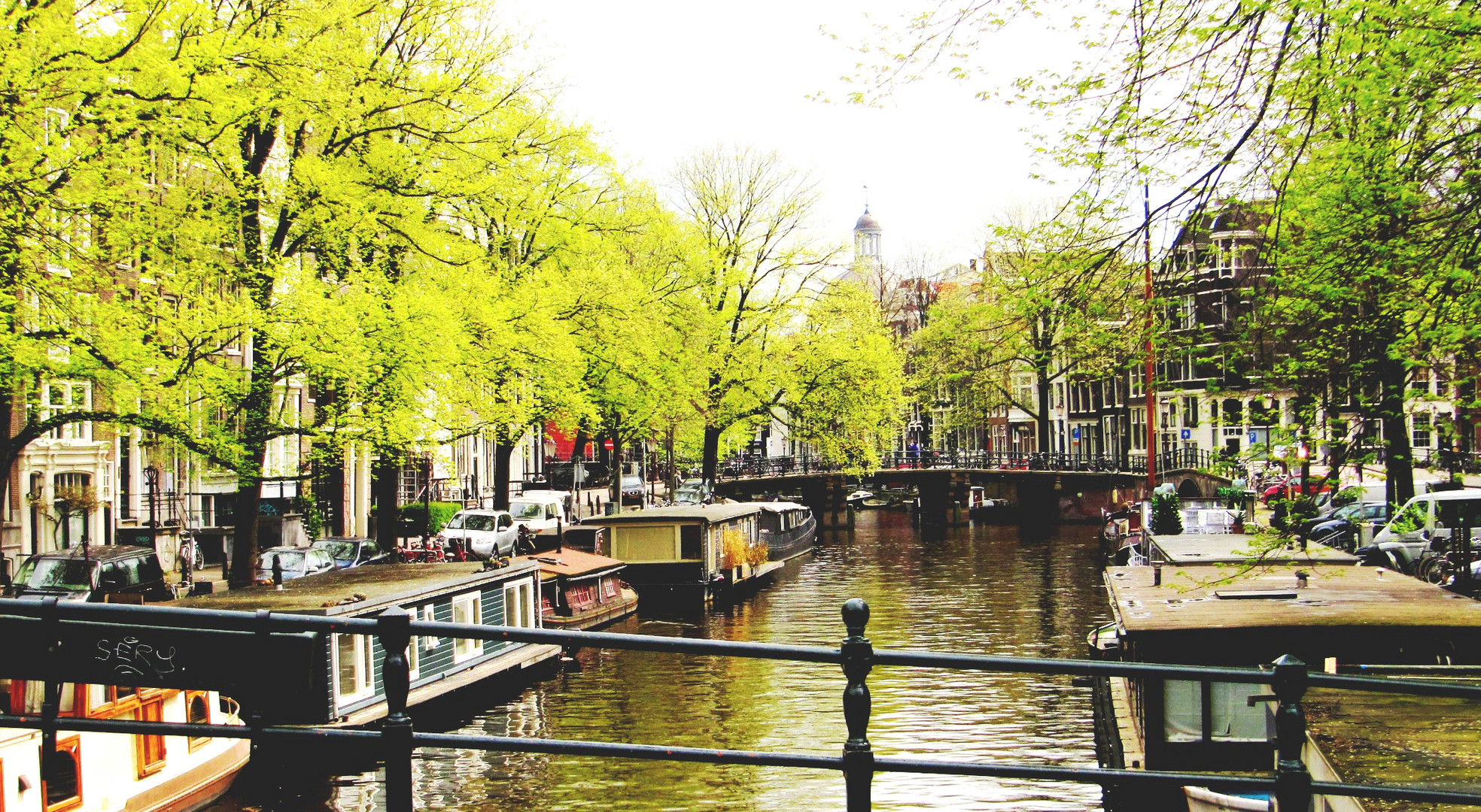 Hausboote in der Prinzengracht - Amsterdam