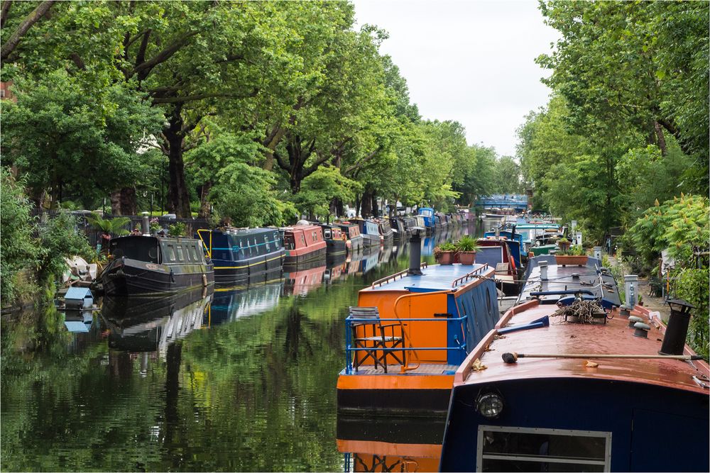 Hausboote in London..