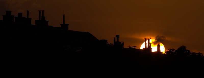 Hausdächer, Sonne und so ...