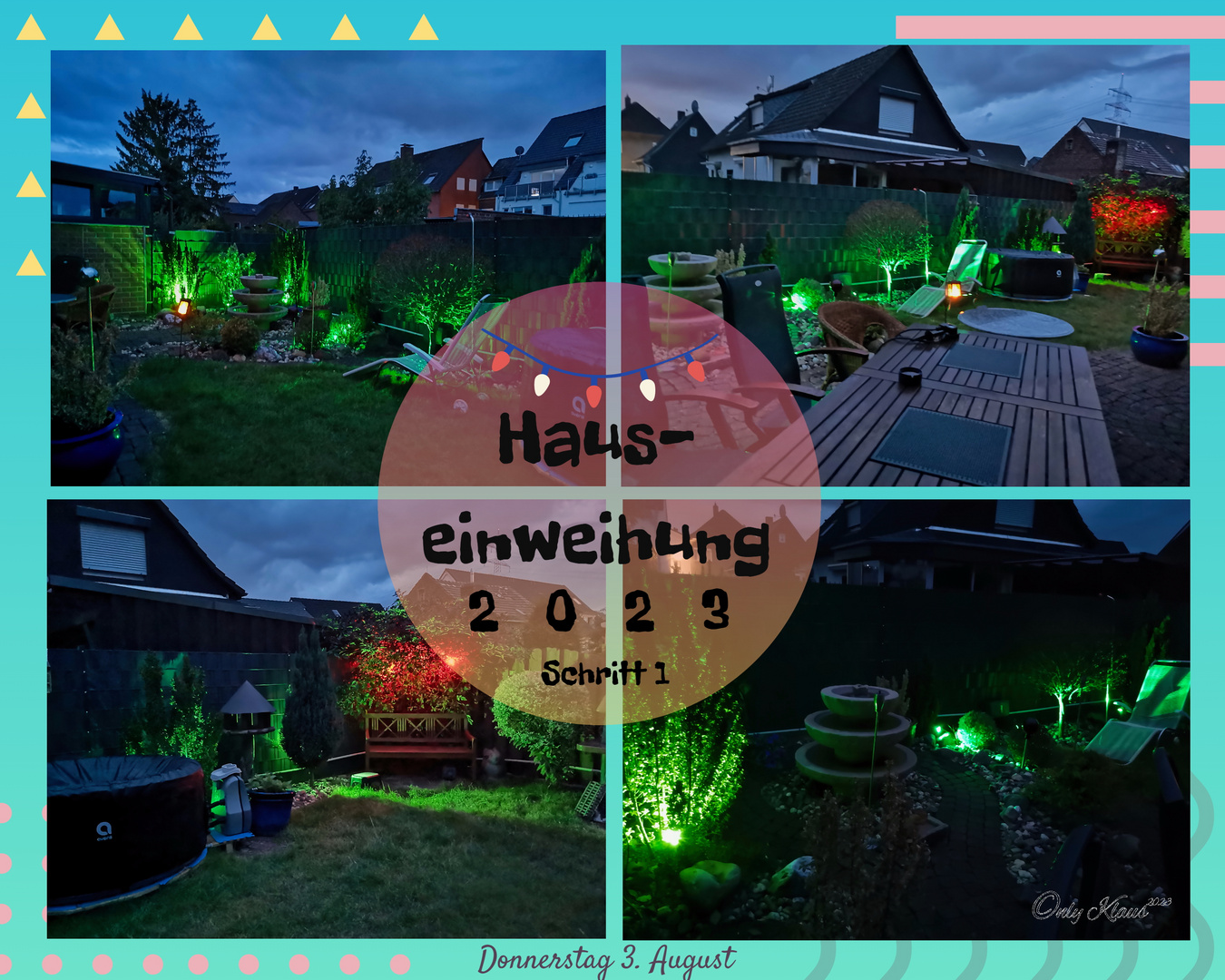 Hauseinweihung 1 Lichter