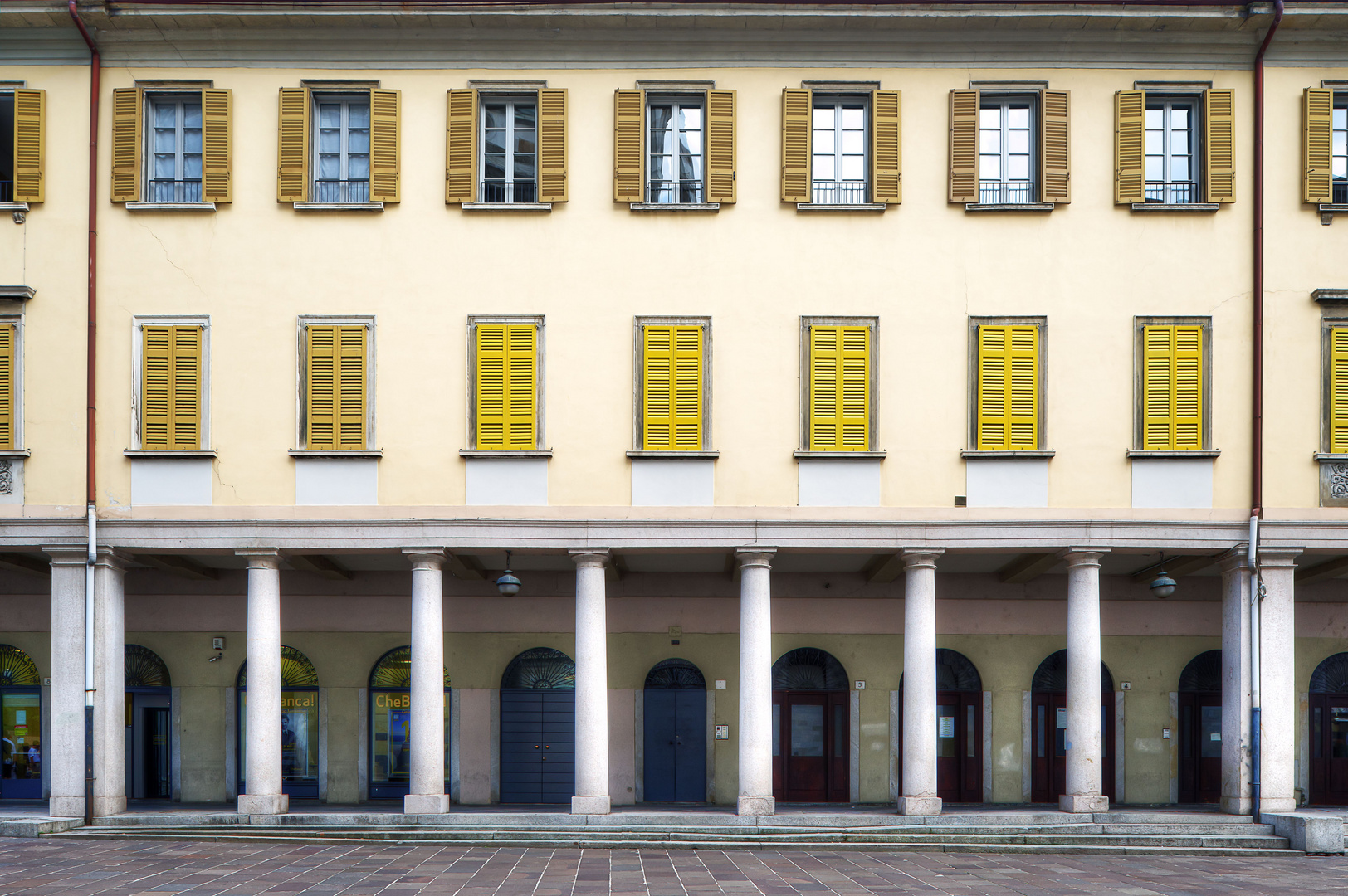 Hausfassade, Como, Italien