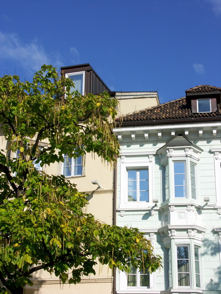 Hausfassade in Bozen