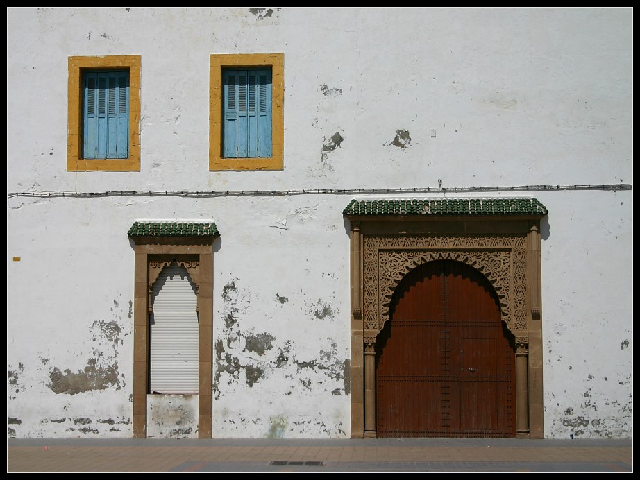 Hausfassade in Essaouira, Marokko