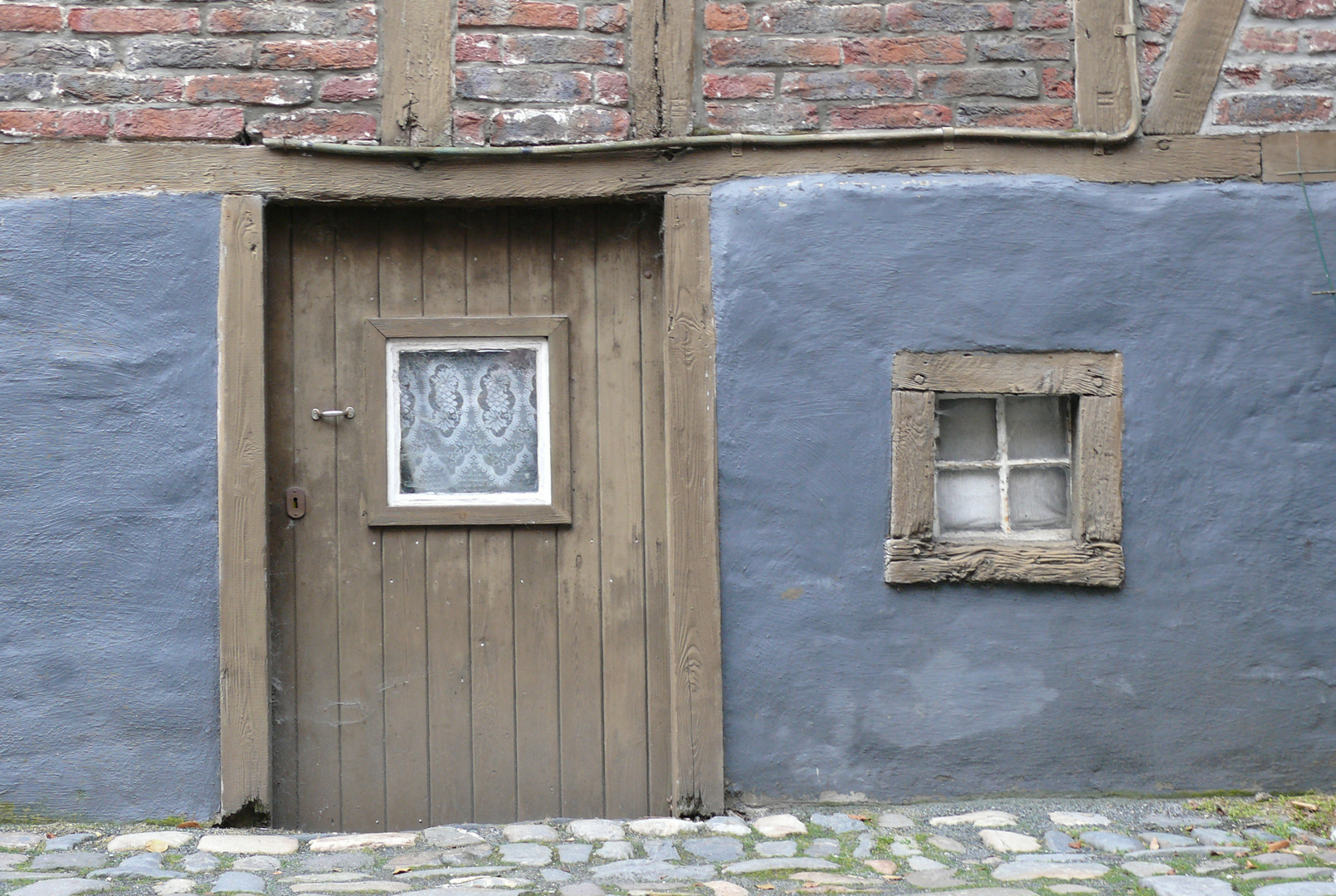 Hausfassade in Monschau (Eifel)