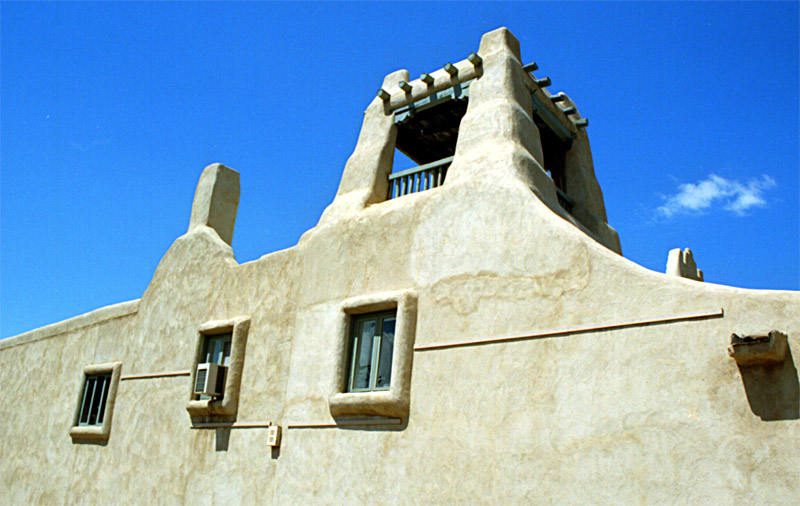 Hausfassade in Taos; New Mexico