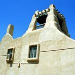 Hausfassade in Taos; New Mexico