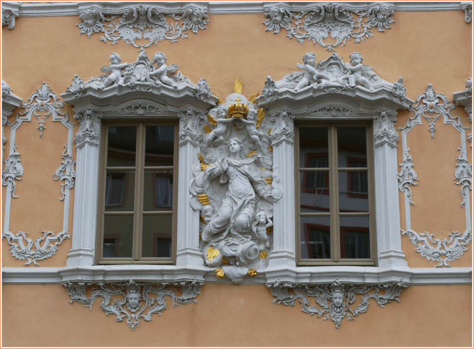 Hausfassade in Würzburg