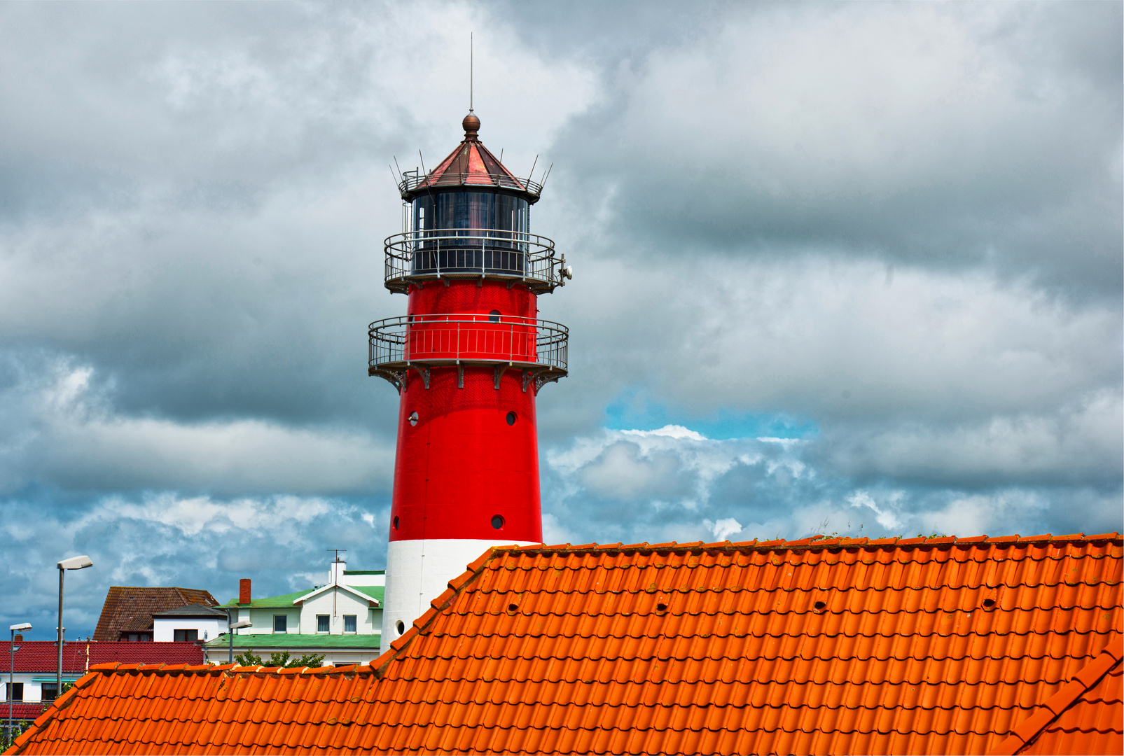 Hausgiebel mit Leuchtturm