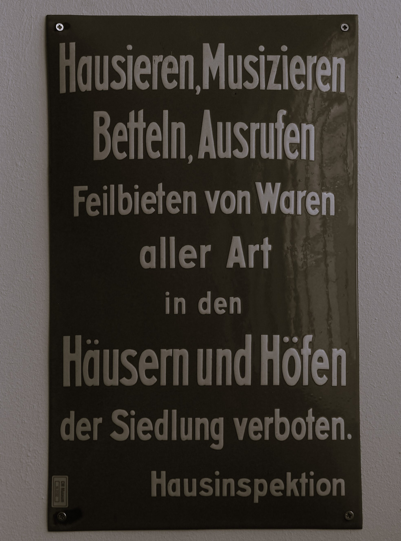 Hausieren verboten