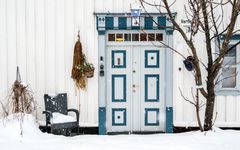 Haustür in Tromsø