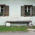 Hauswand bei Hallstatt