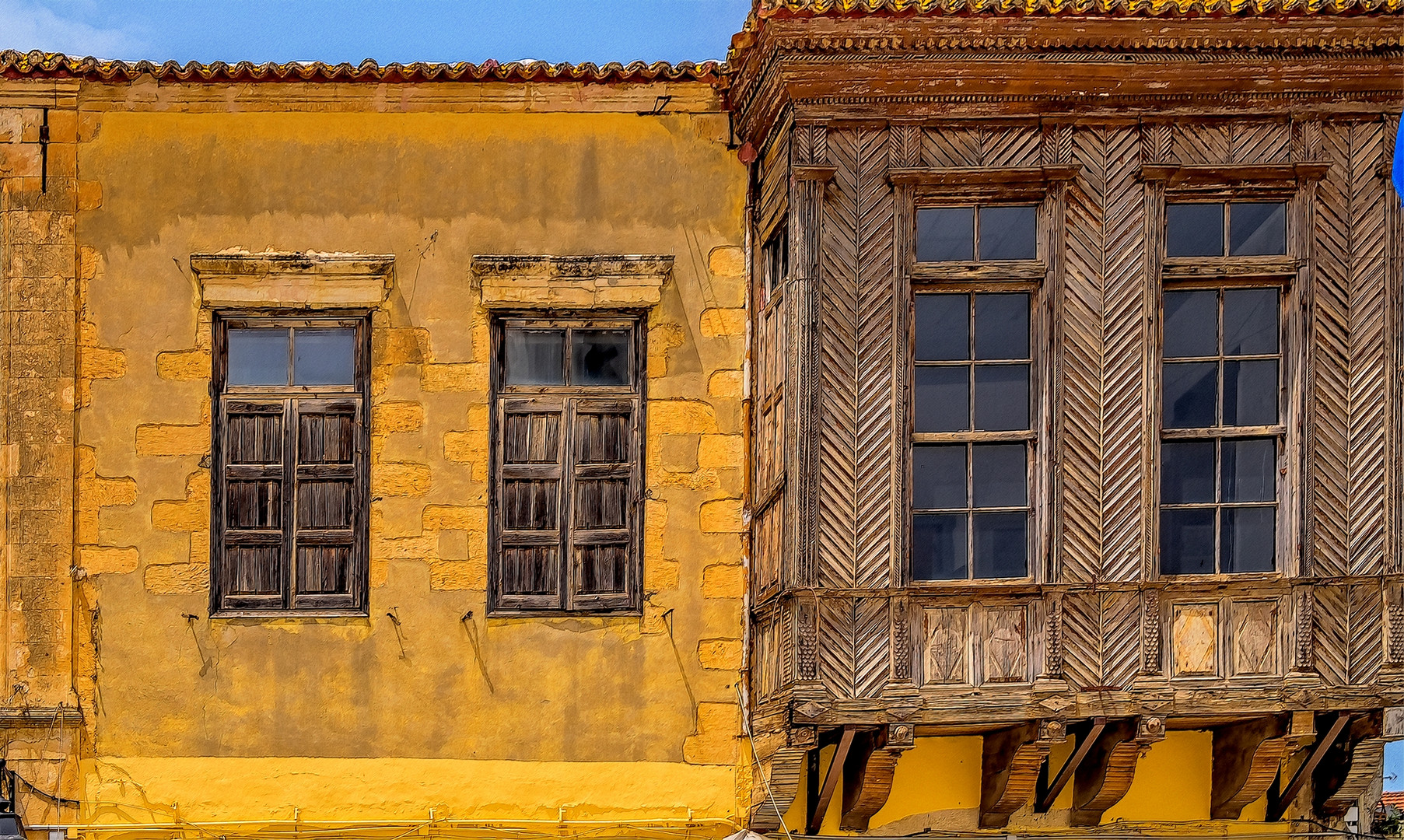 Hauswand in Rethymno