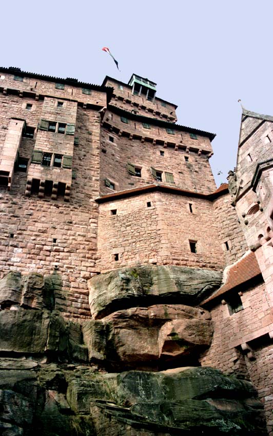 Haut Königsburg Mauern
