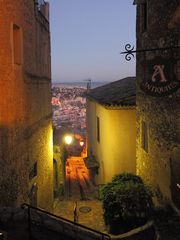 Haute de Cagnes, vieille ville, Abend