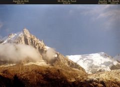 Haute-Savoie: Aiguille du Midi im Abendlicht