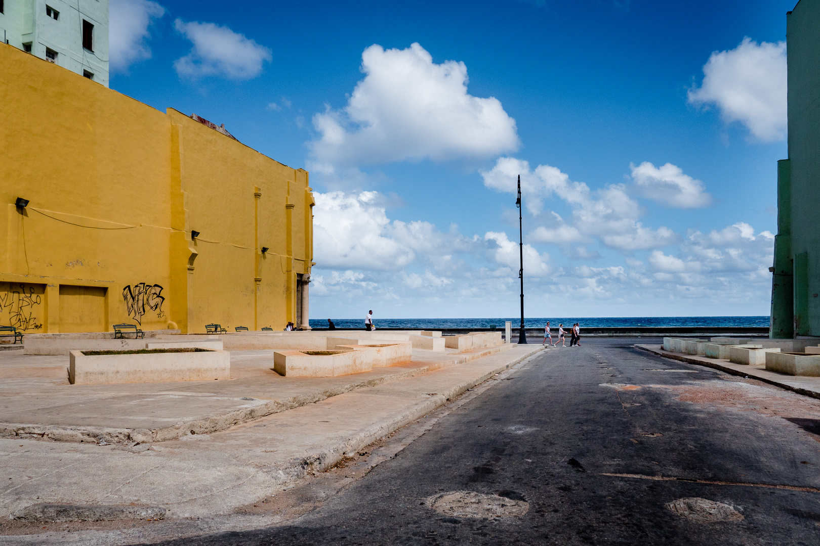 Havanna 2019 - Schneise am Malecon