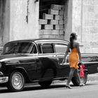 Havanna Old Car And Young Lady CK