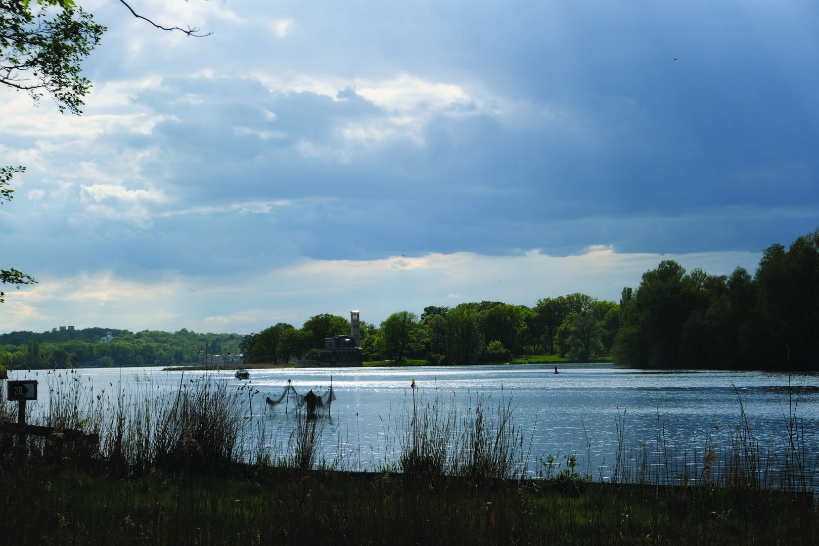 Havel mit Fischreuse