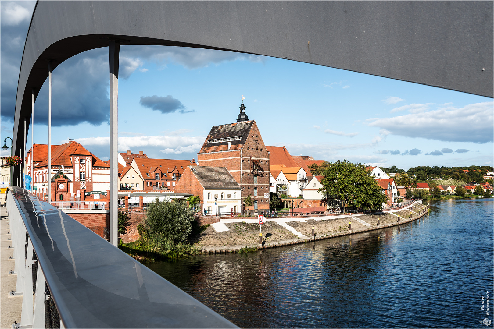 Havelberg, Blick von der Sandauer Brücke ...