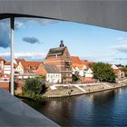 Havelberg, Blick von der Sandauer Brücke ...