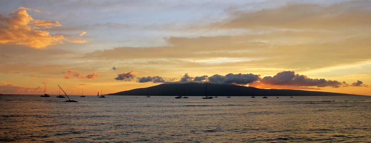 Hawaii - Maui Sonnenuntergang in Lahaina 1