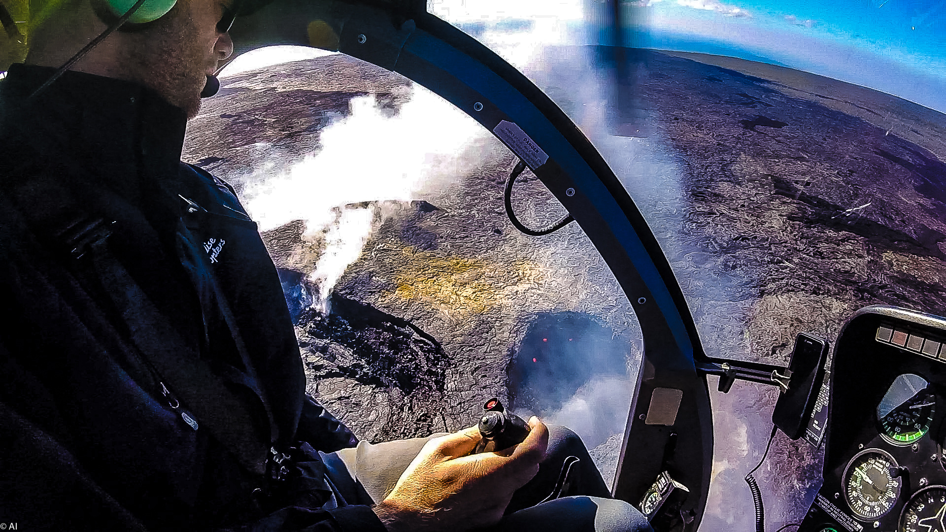 Hawaii Vulcano - out of Helicopter