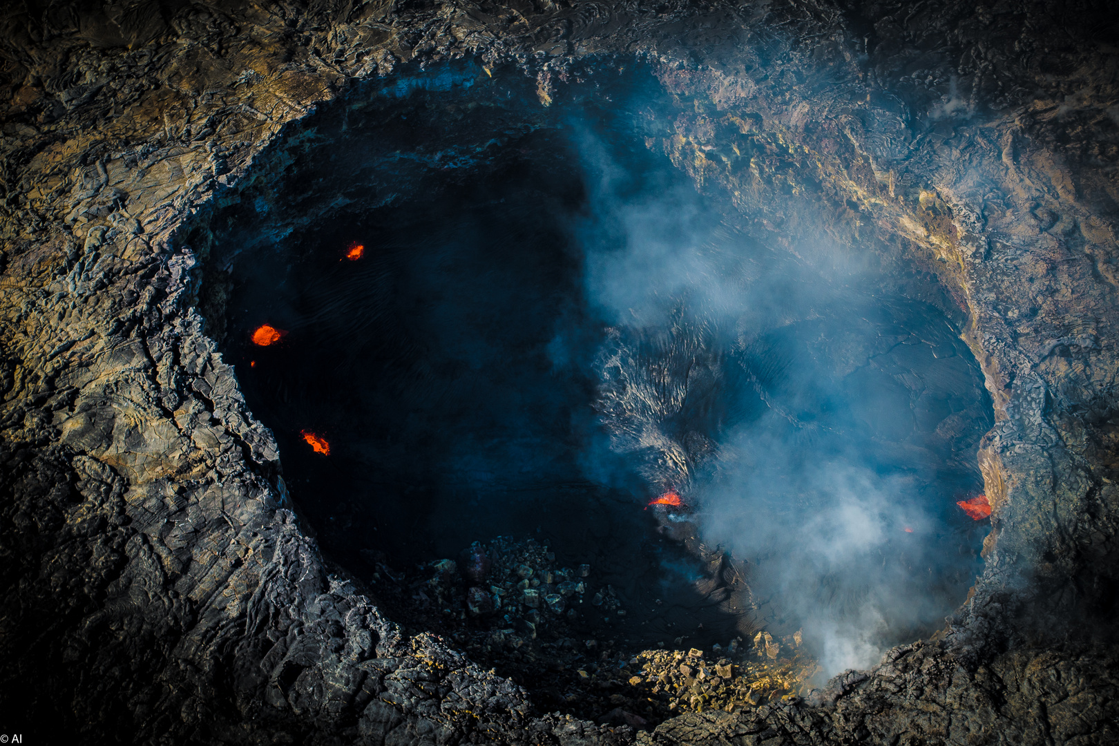 Hawaii Vulcano - out of Helicopter