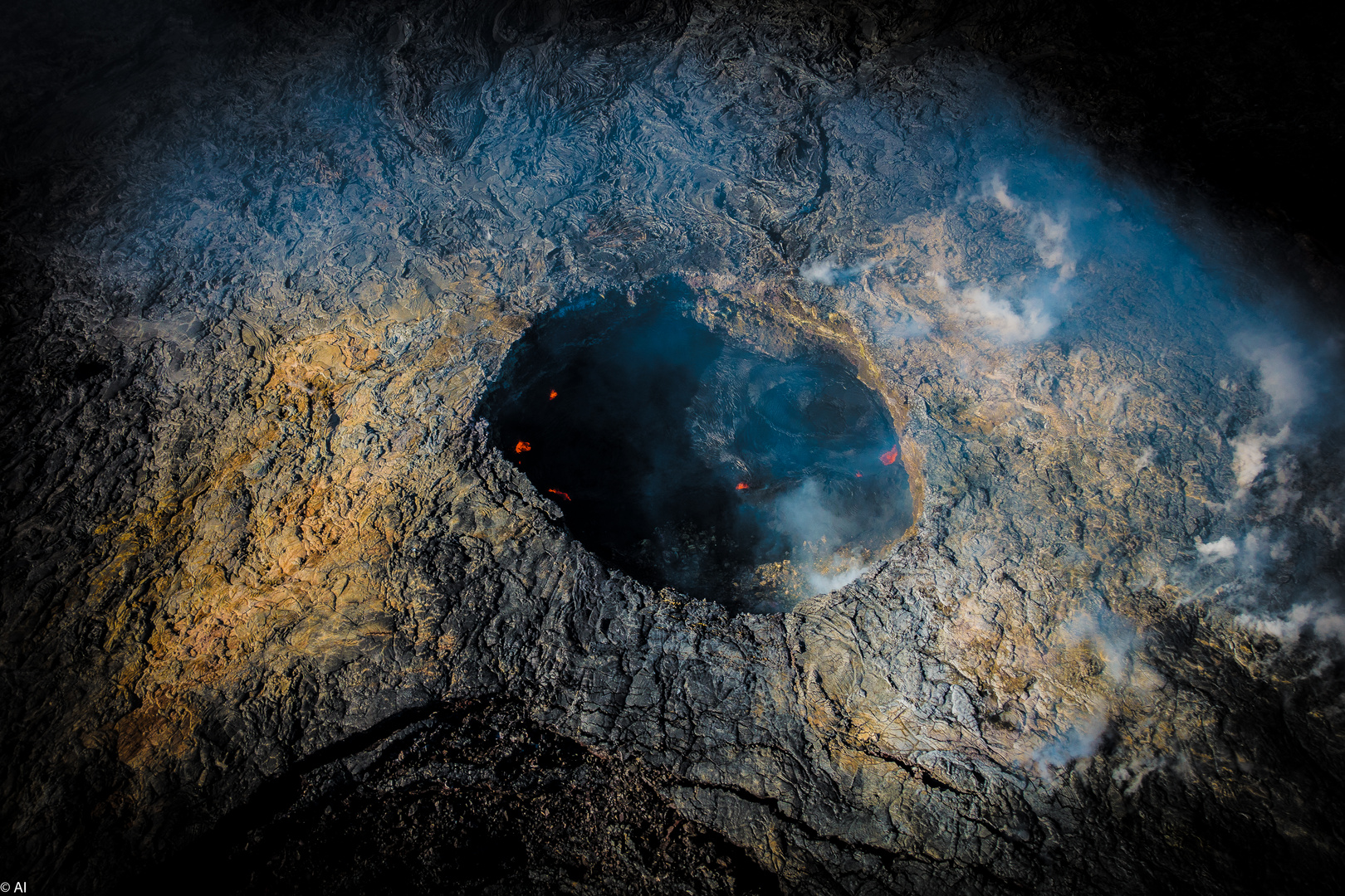 Hawaii Vulcano - out of Helicopter