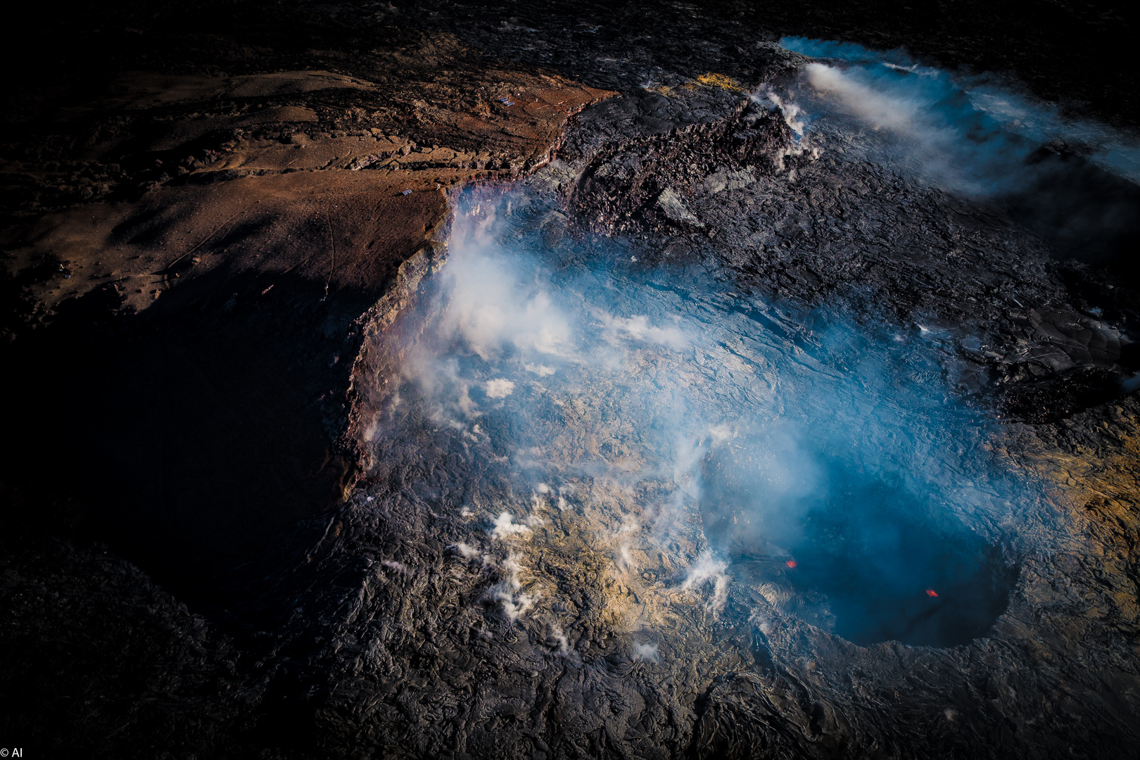 Hawaii Vulcano - out of Helicopter