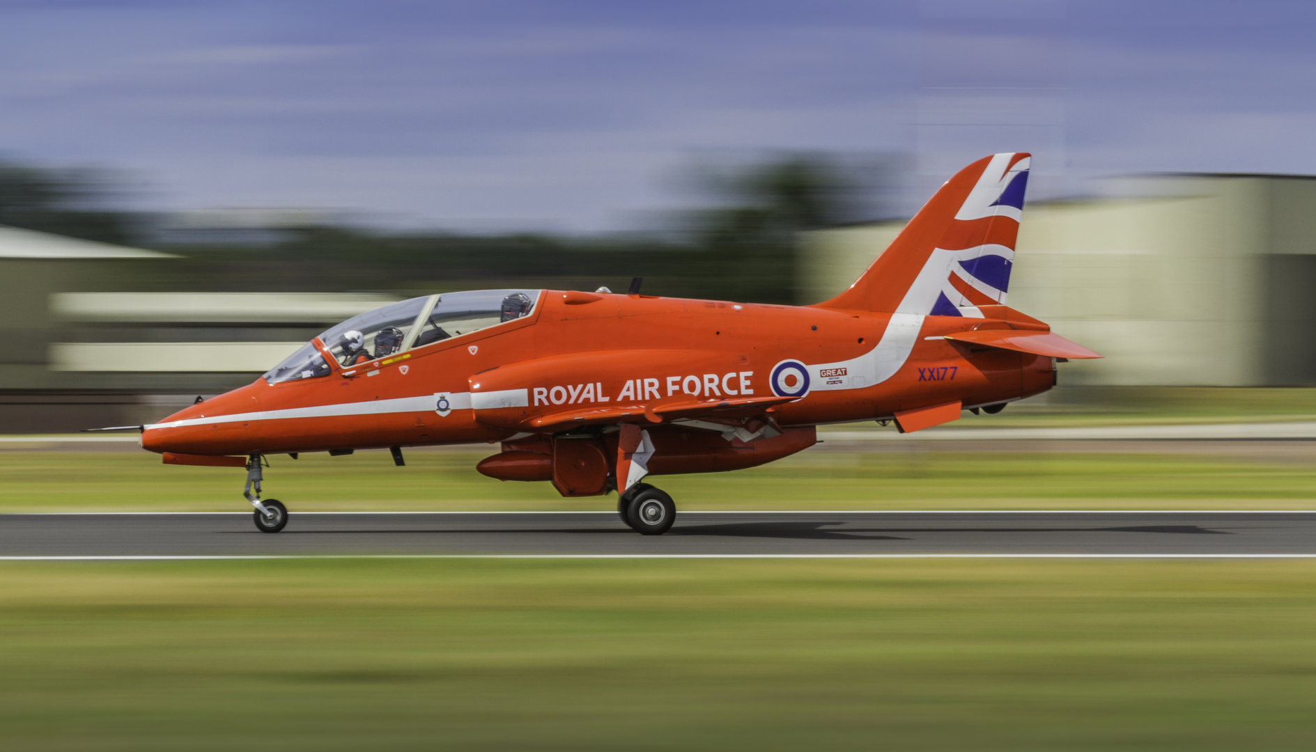 Hawk Jet T1 der RAF Red Arrows