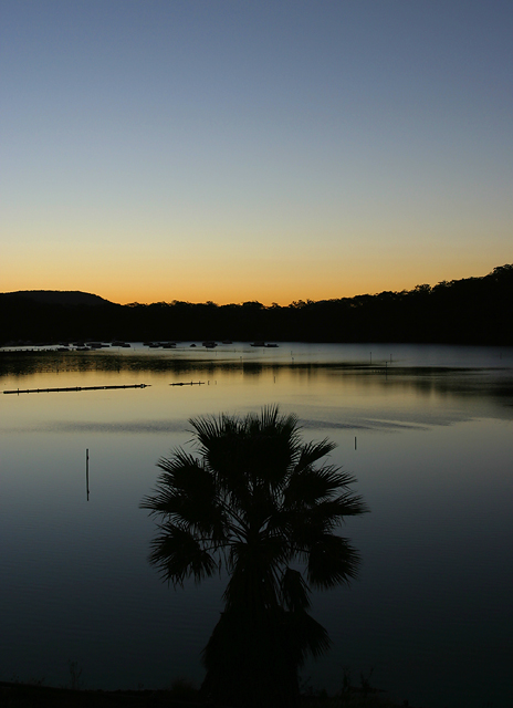 Hawkesbury river at dusk