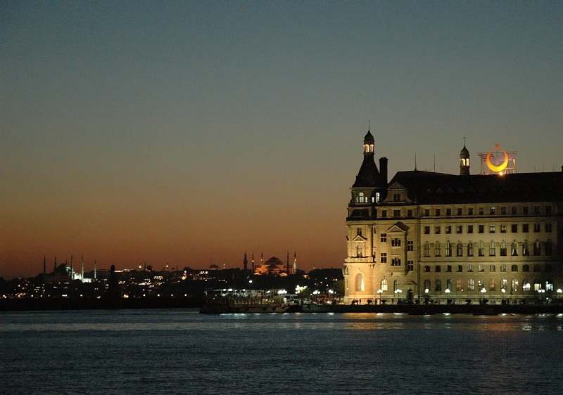 Haydarpasa Train Station Night Istanbul