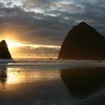 Haystack Rock @ Sunset