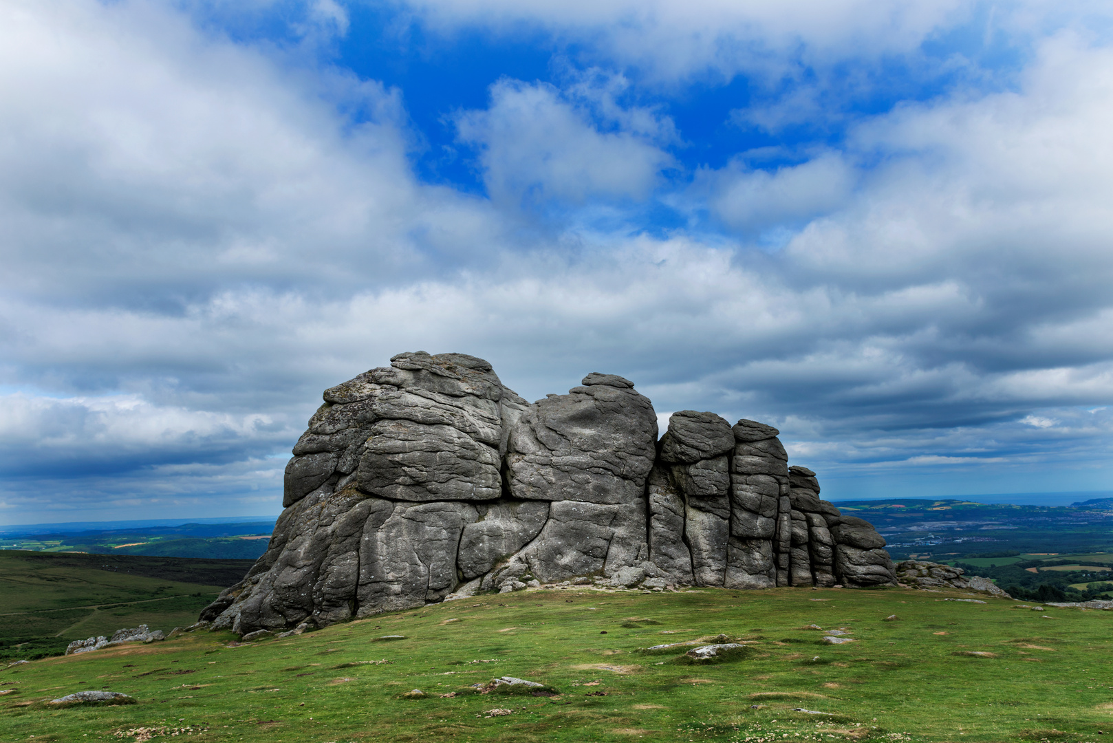 Haytor Rock, Devon Foto & Bild wolken, rock, landschaft Bilder auf