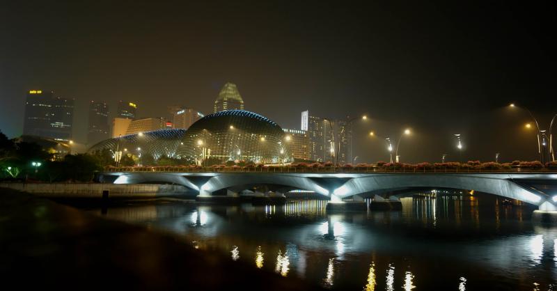 Haze over the Esplanade