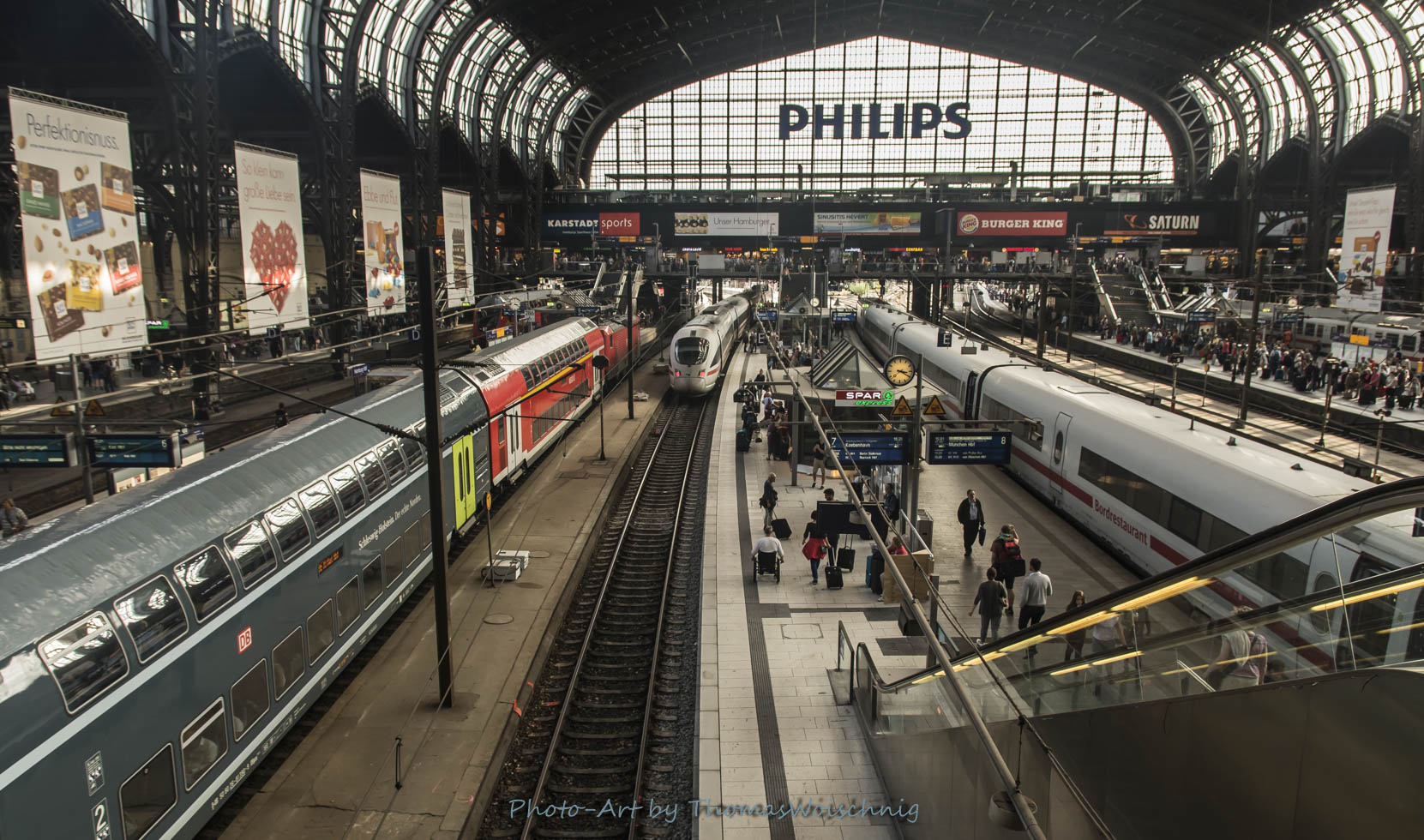 HBF Hamburg voll zu tun