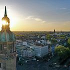 HBF Krefeld vor Sonnenuntergang