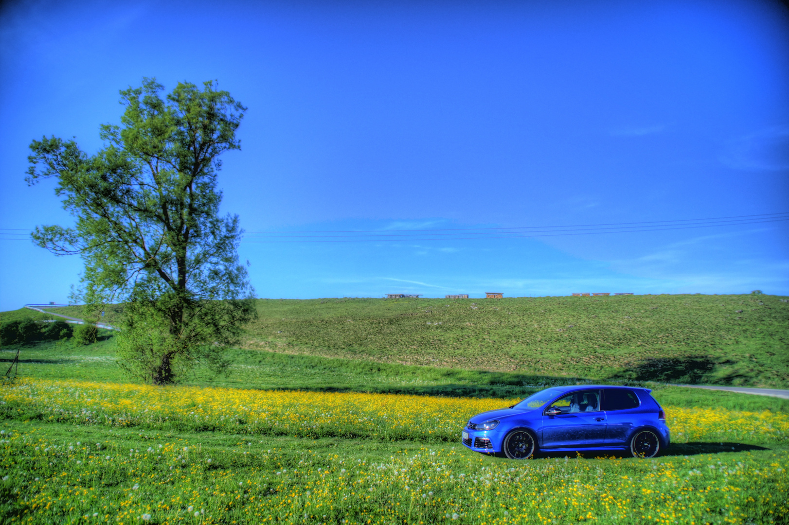 HDR-Aufnahme Golf 6 R bei Neumarkt in der Oberpfalz