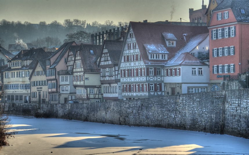 HDR-Aufnahme in Schwäbisch Hall / Henkersbrücke Katharinenvorstadt