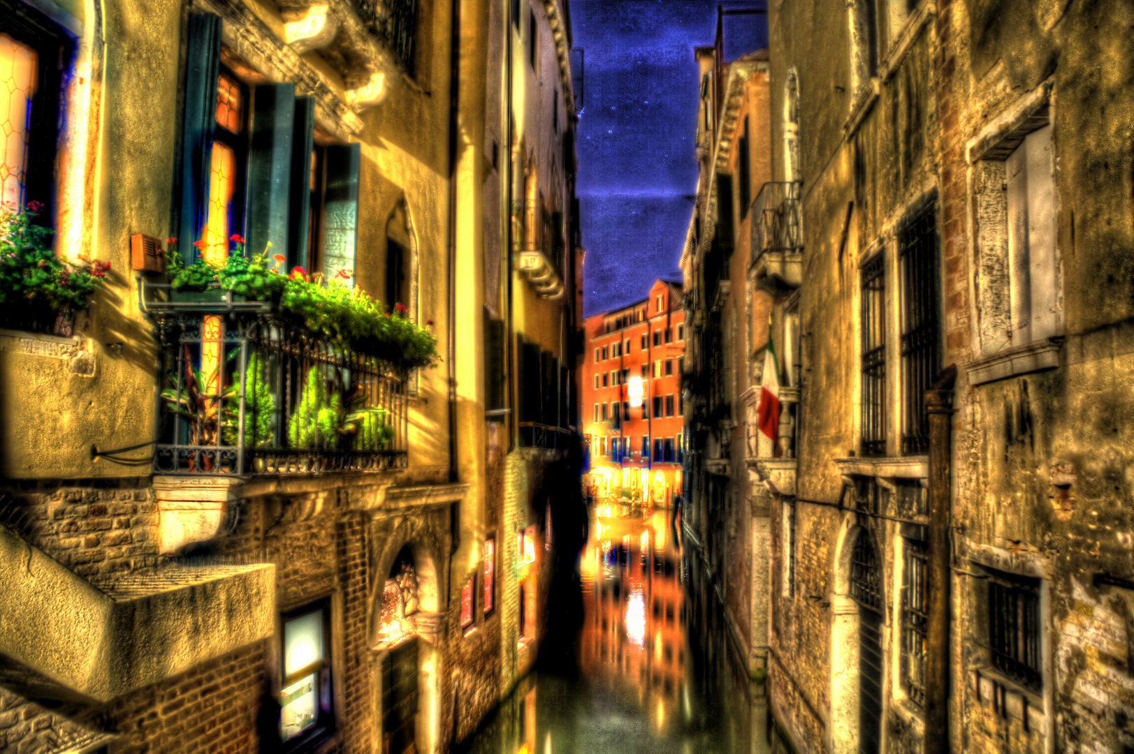 HDR-Aufnahme künstliche Farbexplosion Venedig