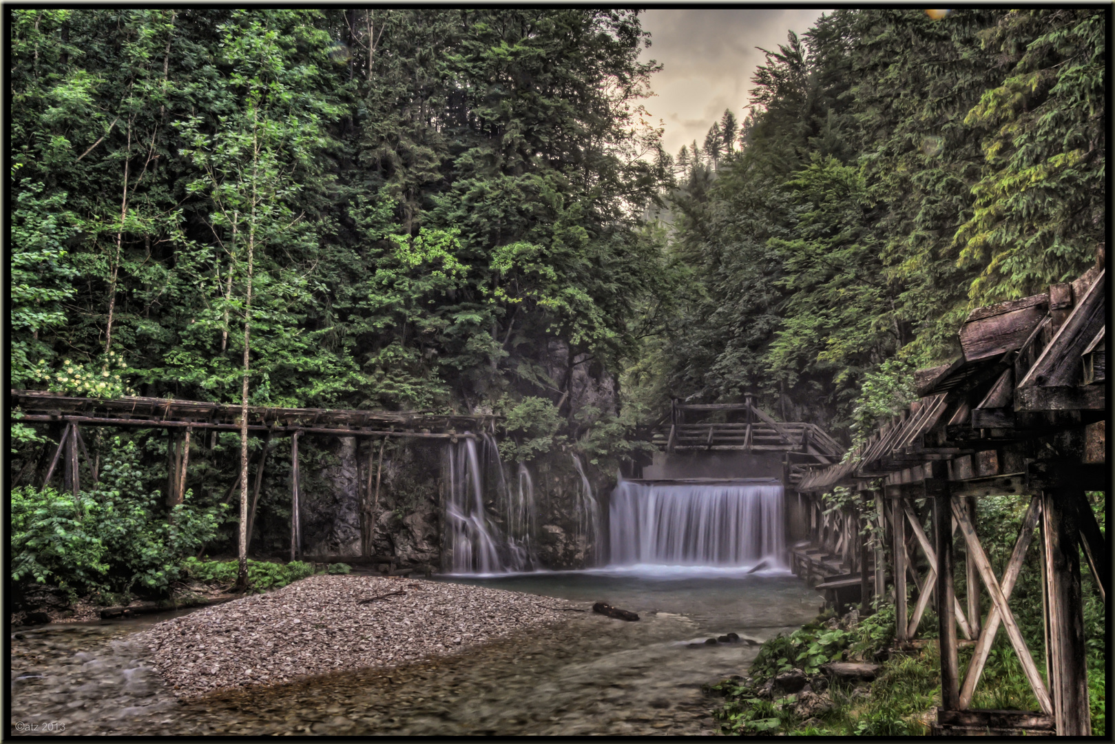 HDR Aufnahme Wasserfall