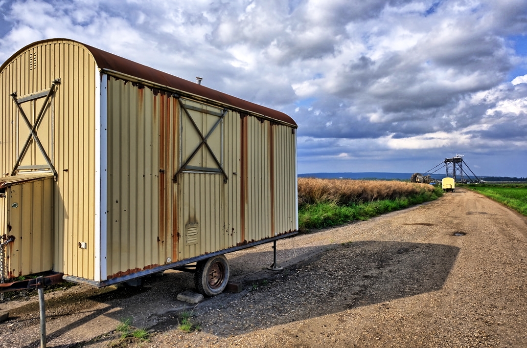 hdr bauwagen, tagebau inden